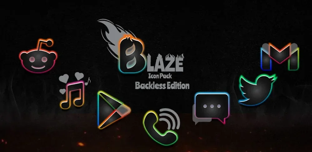 Blaze Backless Icon Pack v3.2.2 MOD APK (Full Version)