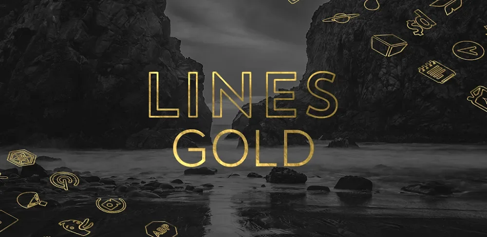 Lines Gold Pro – Icon Pack v3.8.5 MOD APK (Full Version)