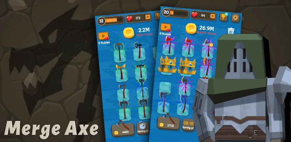 Merge Axe v2.4.1 MOD APK (Unlimited Money)